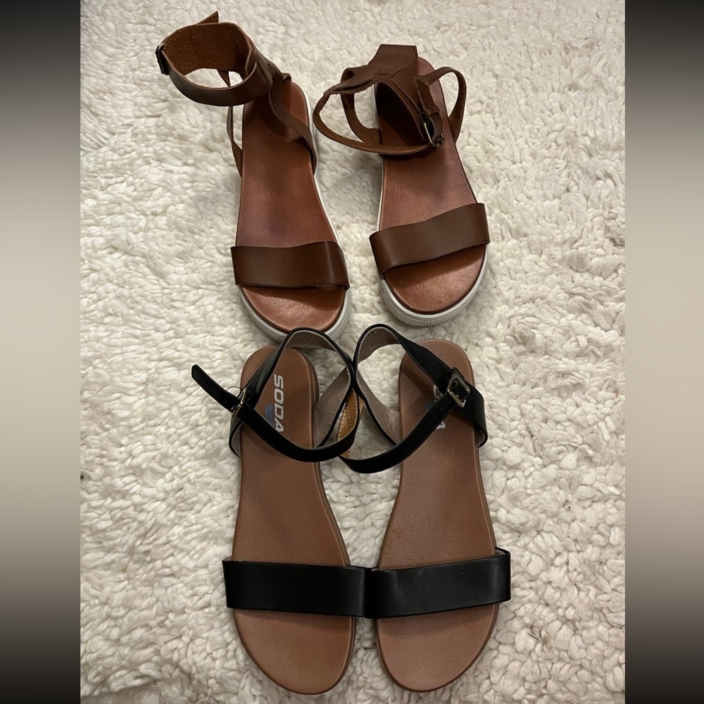 2 Pairs of Sandals Size 9